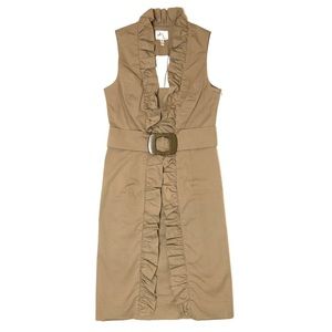 Milly Ruffle Front Belted Dress
